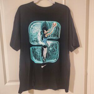 NWOT Nike Sabrina Ionescu "SO WIN" Black T-Shirt Mens loose fit graphic tee